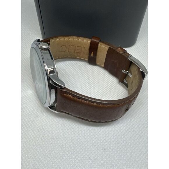 Relic by Fossil ZR77298 Men Brown Jeffery Leather Strap Analog Dial Watch YAY30 - Picture 7 of 9
